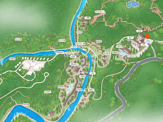 昌黎结合景区手绘地图智慧导览和720全景技术，可以让景区更加“动”起来，为游客提供更加身临其境的导览体验。